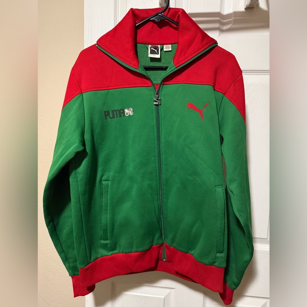 Puma Men’s Jacket - Red and Green
